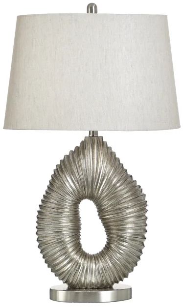 Stylecraft Abachi Silver Table Lamp-0