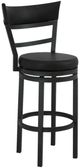 International Furniture Direct Gray II Black 30" Bar Stool-0