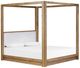 Four Hands Frederick Antwerp Bone/Natural Oak Queen Canopy Bed-0