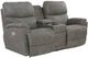 La-Z-Boy® Trouper Charcoal Power Reclining Loveseat with Console, Headrest, and Lumbar-0