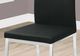 Monarch Specialties Inc. 2-Piece Black/Chrome Side Chair Set with Metal Bases-3