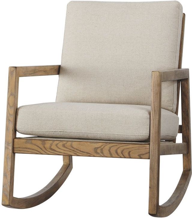 Signature Design by Ashley® Novelda Neutral Rocker Accent Chair-0