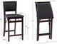 Linon Keira Espresso Padded Back Folding Counter Stool-2