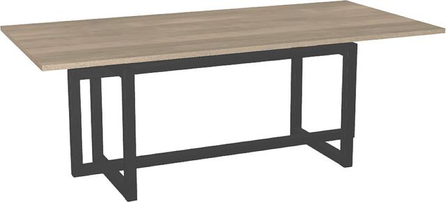 Amisco Customizable Ezra 84" Rectangular Dining Table with 1" Birch Veneer Top-0