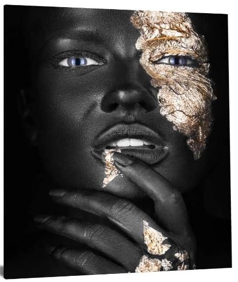 Classy Art Pondering Gold Wall Art-1