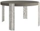 Bernhardt Prado Porcini Dining Table with Bright Graphite Base-0