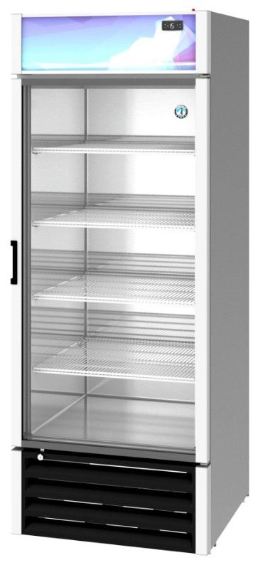 Hoshizaki 30" 20.7 Cu. Ft. Silver Single Section Merchandiser Freezer with Glass Door-1