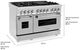 ZLINE 48" Satin Stainless Steel Pro Style Dual Fuel Range-2