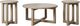 Liberty Furniture Proximity Place 3-Piece Barley Buff Optional Occasional Table Set-0