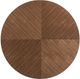 Armen Living Cosmo Walnut Top Coffee Table with Black Base-3