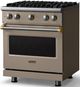 Viking® 5 Series 30" Nantucket Pro Style Gas (LP) Range with Brushed Brass Trim-2