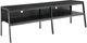 Monarch Specialties Inc. Black 72" Wood Grain TV Stand with Black Metal Frame-0