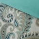 Olliix by INK+IVY 3 Piece Blue King Mira 100% Cotton Duvet Cover Set-3
