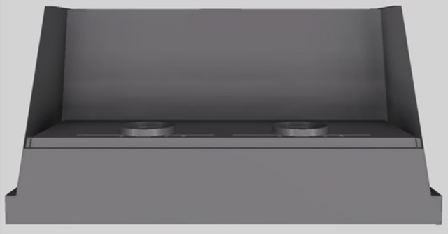 Vent-A-Hood® Designer Series 60" Gunsmoke Wall Mounted Range Hood-2