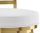 Armen Living Madrid Gold/White Swivel Bar Stool-5