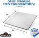 Napoleon OASIS® 24" x 26" Stainless Steel End Countertop-5