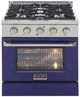 Kucht Professional KNG Series 30" Stainless Steel Pro Style Propane Gas Range with Blue Door-0