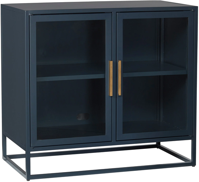 Universal Explore Home™ Getaway Coastal Living Home Santorini Short Metal Kitchen Cabinet-1
