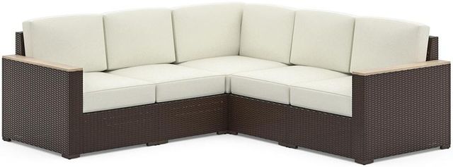 homestyles® Palm Springs Brown Outdoor 5-Seat Sectional-0