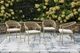 Signature Design by Ashley® Ocean Park 4-Piece Beige Aluminum/Fabric Outdoor Dining Arm Chair-1