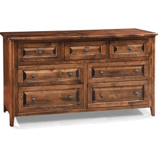 Boulder Creek Furniture Carson Bark 7 Drawer Dresser