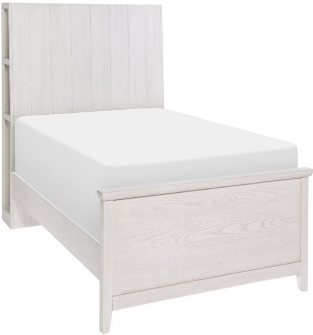 Legacy Kids Teen Ashton Bleached Linen Twin Youth Bookcase Bed-0