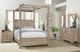 Artisan & Post by Vaughan-Bassett Cool Rustic Clear Maple King Mirrored Canopy Bed-1