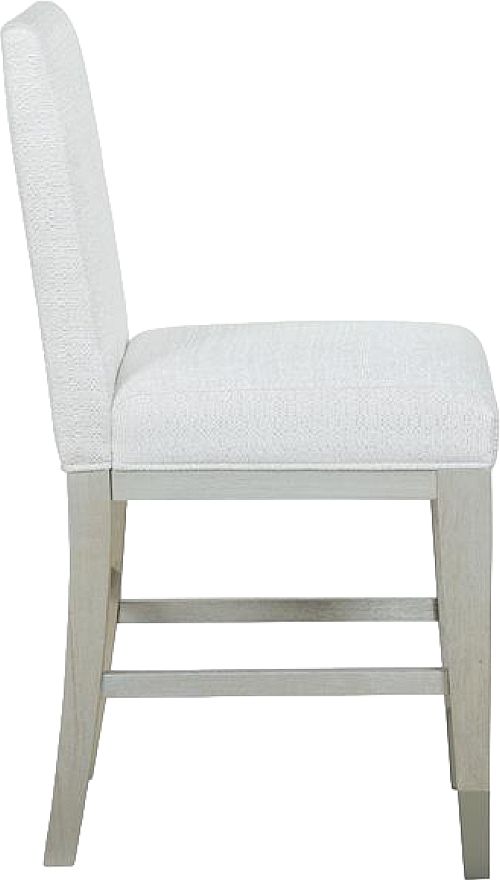 Magnussen Home® Lenox 2-Piece Acacia White/Sand Counter Chair Set with Upholstered Seat and Back-2