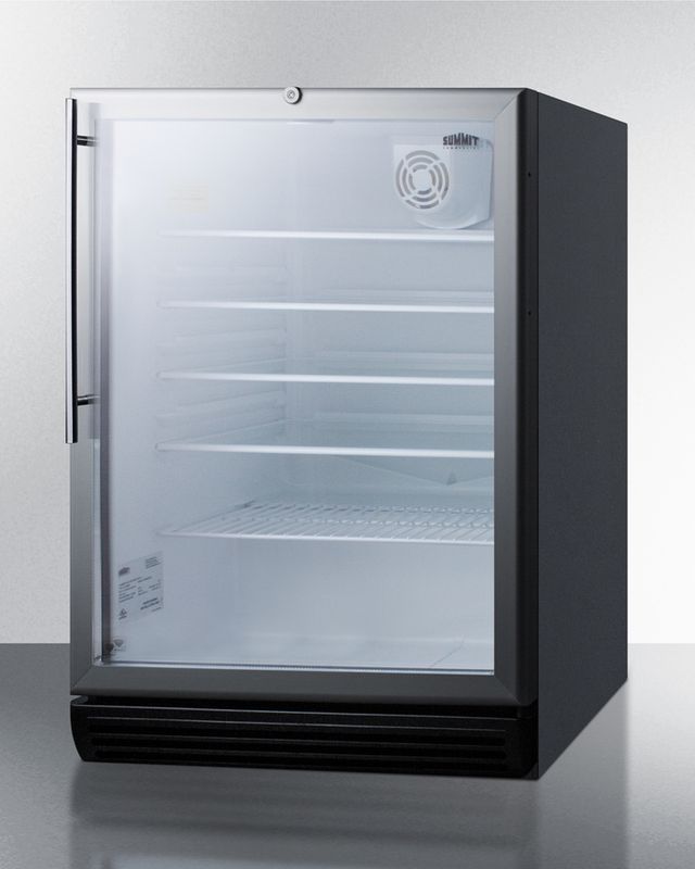 Summit Commercial® 24" 5.5 Cu. Ft. Stainless Steel Beverage Center-2