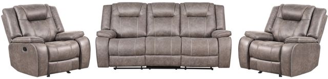 Parker House® Blake 3-Piece Desert Taupe Manual Reclining Living Room Set-0