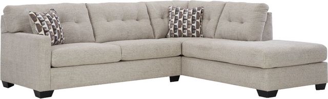 Signature Design by Ashley® Mahoney 2-Piece Pebble Right-Arm Facing Sofa Sectional and Chaise