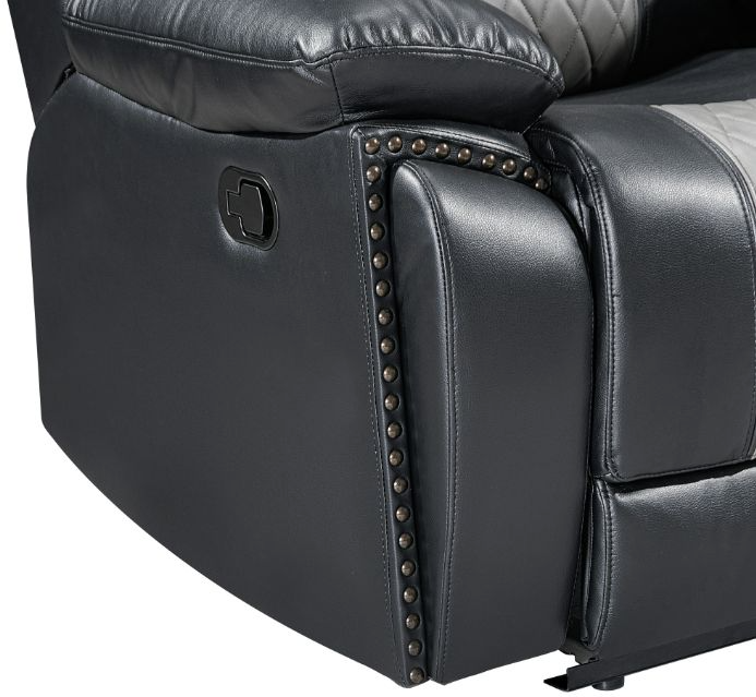 New Classic® Home Furnishings Nikko Black/Gray Manual Glider