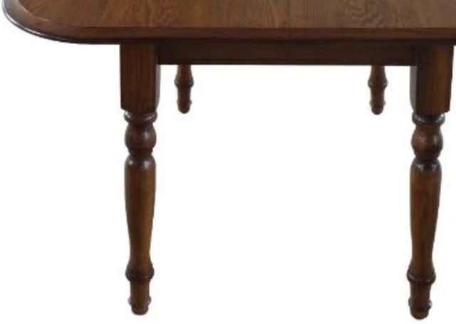 TEI Burnished Walnut Laminated Drop Leaf Dining Table-1