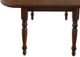 TEI Burnished Walnut Laminated Drop Leaf Dining Table-1