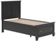 Signature Design by Ashley® Lanolee Black Twin Panel Storage Bed-3
