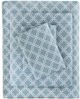 Olliix by True North by Sleep Philosophy Blue Geo Queen Cozy 100% Cotton Flannel Printed Sheet Set-0