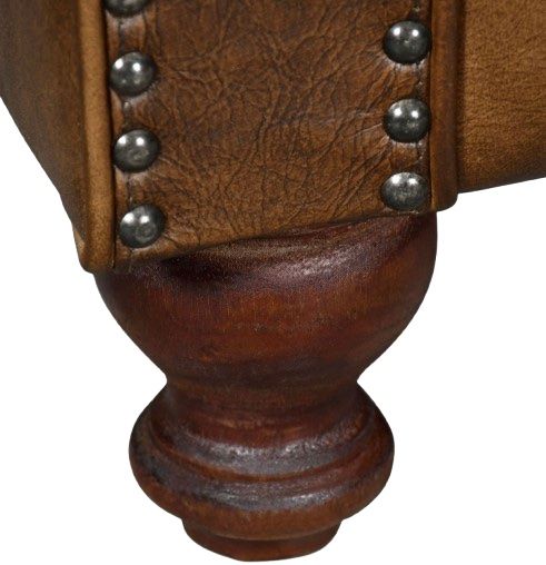 Home Trends & Design Essex Chesterfield Antique Whiskey Sofa-3