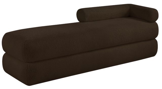 Meridian Furniture Kennedy Brown Teddy Fabric Bench-0