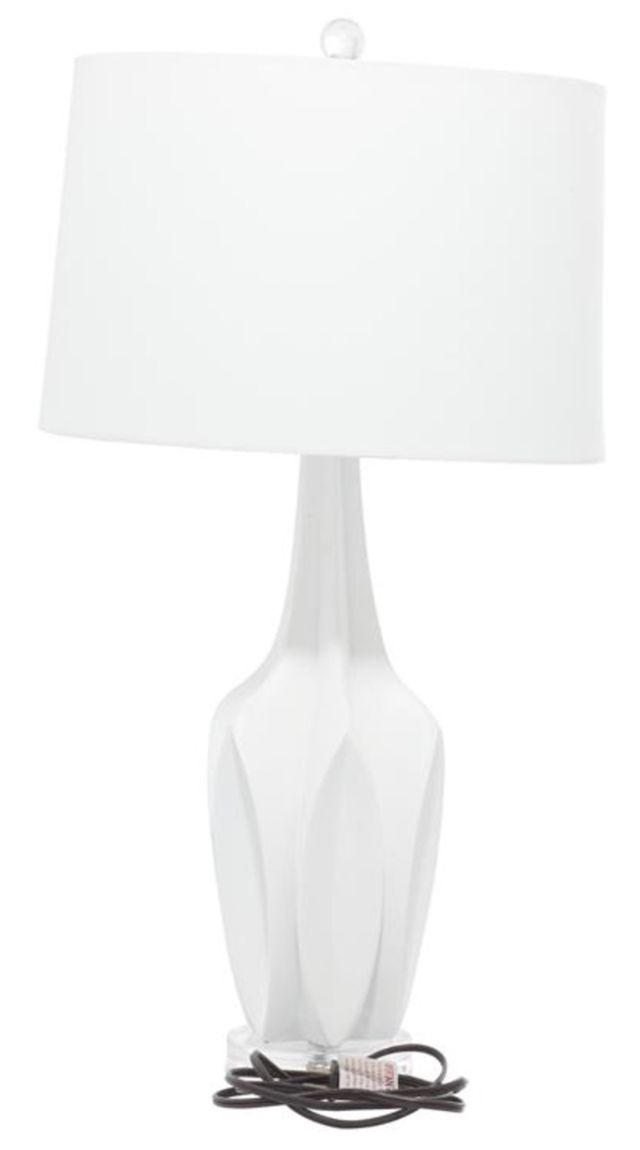 Deco Marche White Polystone Table Lamp-1