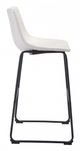 Zuo® Smart Distressed White Bar Chairs-1