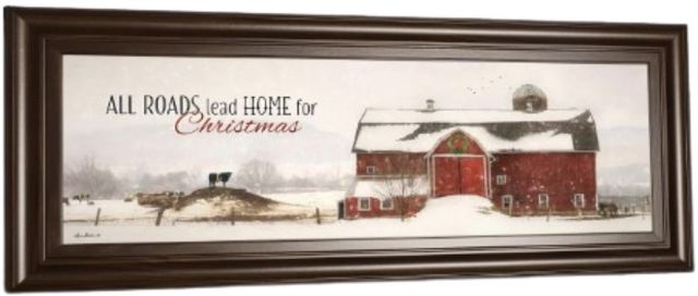 Classy Living Lori Deiter All Roads Lead Home For Christmas Wall Art-3