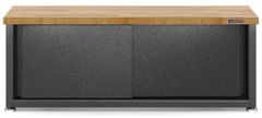 Gladiator® Hammered Granite Ready-to-Assemble Storage Shoe Bench