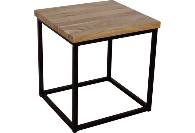 Jofran Inc. Ames Natural End Table with Black Base-3