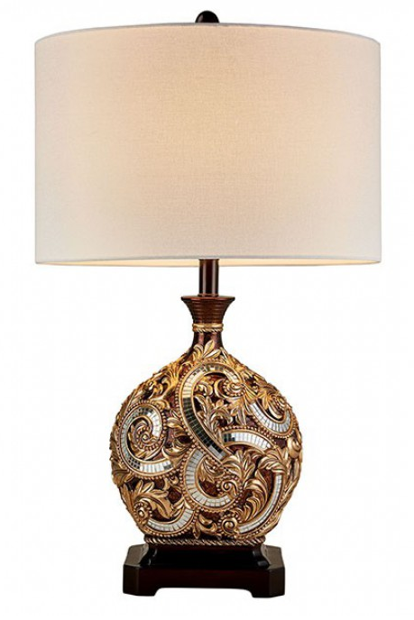 Furniture of America® Guadalupe Brown/Gold Table Lamp-0