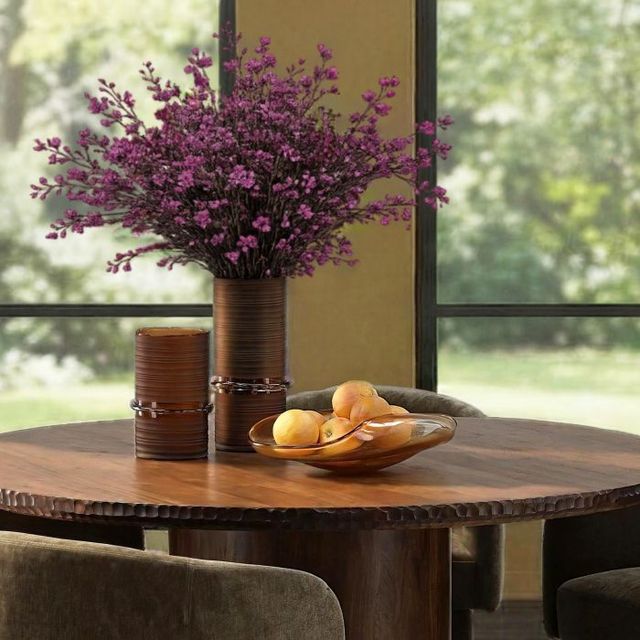 Dovetail Furniture Ilberton 4-Piece Large Amber Vase Set-1