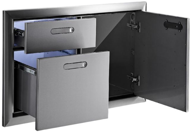 LYNX® Professional Ventana 30" Stainless Steel Door Drawer Combination-2