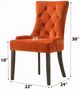 ACME Furniture Farren 2-Piece Orange/Brown Side Chair Set-2