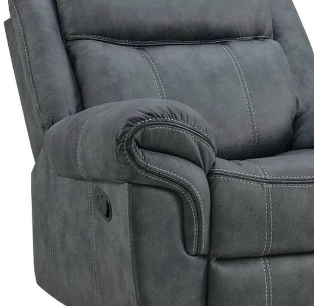 Elements International Sorrento Charcoal Manual Glider Recliner-1
