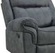 Elements International Sorrento Charcoal Manual Glider Recliner-1