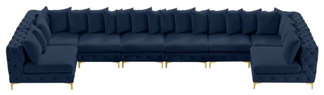 Meridian Furniture Tremblay 8-Piece Navy Modular Sectional Set-1